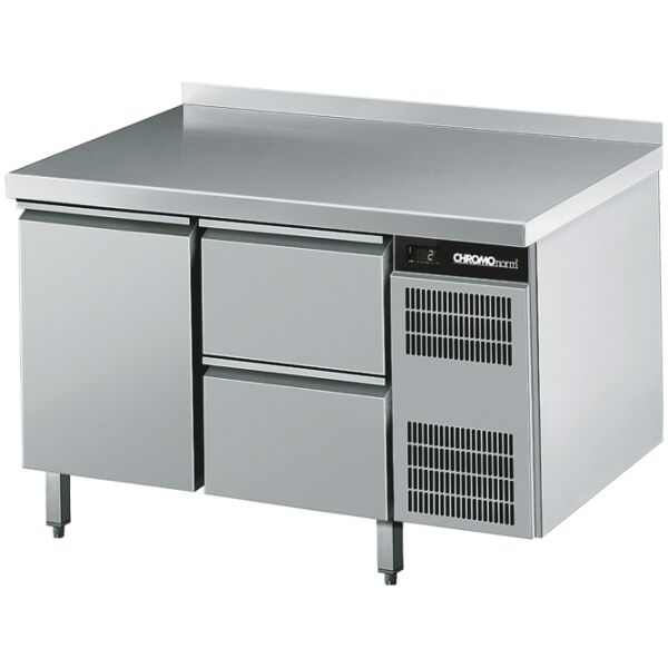 Kühltisch GN 1/1, 1 Tür, 2 Züge 1/2 - 1250x700x850 mm