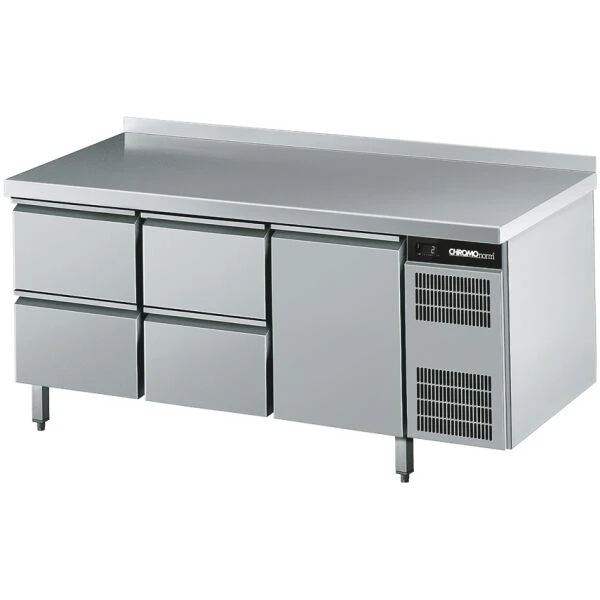Kühltisch GN 1/1, 4 Züge 1/2, 1 Tür - 1725x700x850 mm
