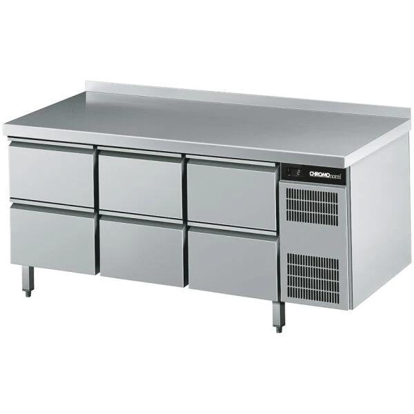 Kühltisch GN 1/1, 6 Züge 1/2 - 1725x700x850 mm