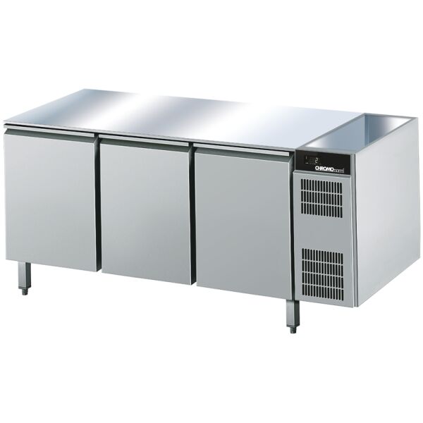 Bäckerei-Kühltisch EN4060, ohne Tischplatte, steckerfertig - 1946x775x 800 mm