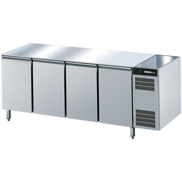 Kühltisch GN 1/1, ohne Tischplatte, steckerfertig - 2196x675x 800 mm