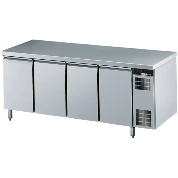 Kühltisch GN 1/1, mit Tischplatte allseits ab, steckerfertig - 2200x700x 850 mm