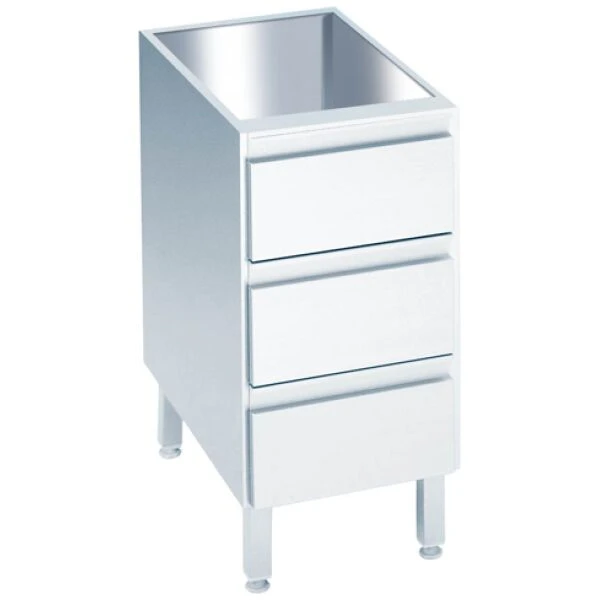 Schubladenblock mit 3 Schubladen, ohne Tischplatte - 400x560(600)x800/850 mm