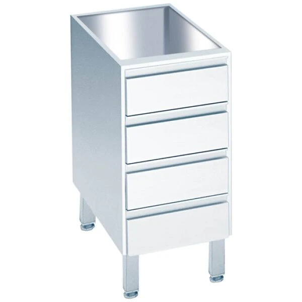 Schubladenblock mit 4 Schubladen, ohne Tischplatte - 400x660(700)x800/850mm