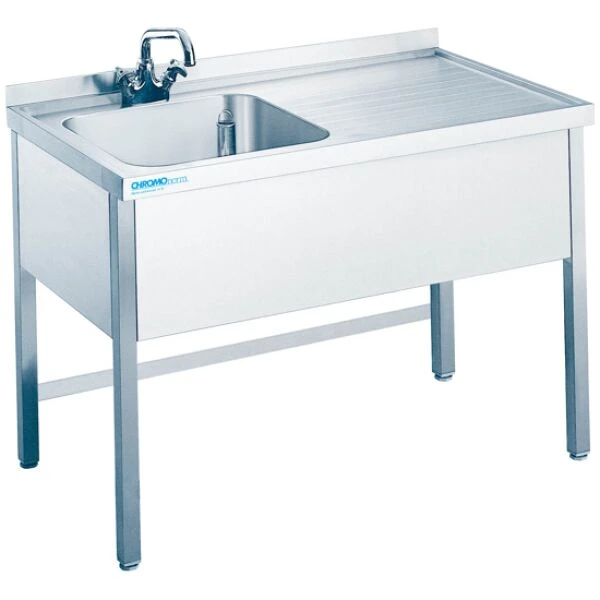 Spültisch mit 1 Becken links offen