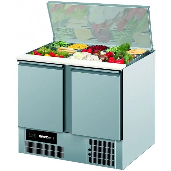 Saladette BR 795, GN 1/1, 2 Türen - 950x680x825/1120 mm